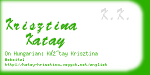 krisztina katay business card